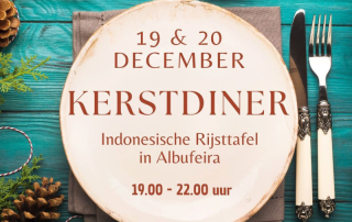 Kerstdiner 2024 met indoesische rijsttafel in Albufeira